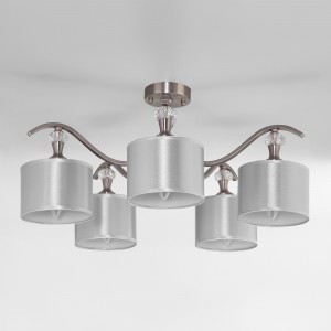 Светильник EUROSVET 60080/5 сатин-никель