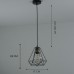 Светильник SPFD-9964 ЧЕРНЫЙ/БРОНЗА, с ретро патроном E27 (+ лампа) ZELLE