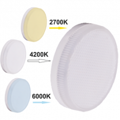 Ecola GX53 LED Premium 10,0W Tablet 220V с изменяемой цв.темп. (2700/4200/6000K) матовая 27x75