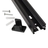 Шинопровод Однофазный 3м G-1-3-TR-IP20-W комплект черный с вводом питания