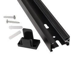 Шинопровод Однофазный 3м G-1-3-TR-IP20-W комплект черный с вводом питания