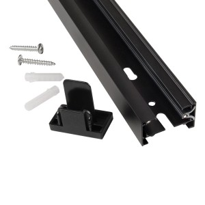 Шинопровод Однофазный 3м G-1-3-TR-IP20-W комплект черный с вводом питания