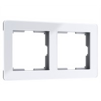 WERKEL Acrylic/Рамка на 2 поста (белый) a059314 W0022701
