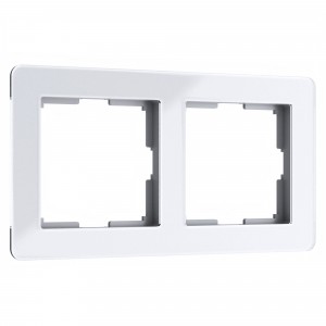 WERKEL Acrylic/Рамка на 2 поста (белый) a059314 W0022701