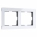 WERKEL Acrylic/Рамка на 2 поста (белый) a059314 W0022701