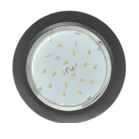 Ecola GX53 H4 светильник встраив. без рефл.  Черный матовый 38x106  - 2pack (кd102)