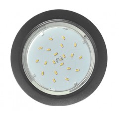 Ecola GX53 H4 светильник встраив. без рефл.  Черный матовый 38x106  - 2pack (кd102)