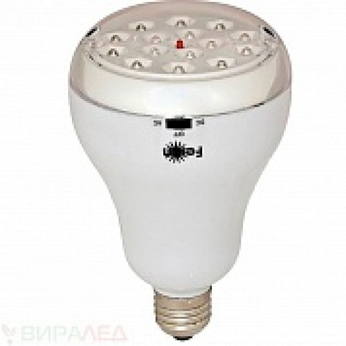 Светильник аккумуляторный, 15 LED  Е27 AC/DC (свинцово-кислотная батарея), белый, WL15