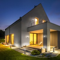 1532 TECHNO LED / Светильник садово-парковый серый