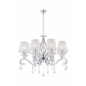 Светильник SFS 1208/8B CR D660/H760-540/8/E14/40W тканевые плафоны RSP (1/2)