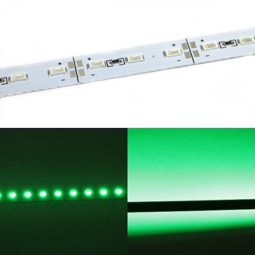 Светодиодная линейка алюминиевая SMD 5630 72 LED, 96см, 7,2W зеленая