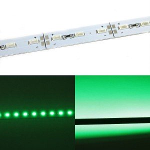 Светодиодная линейка алюминиевая SMD 5630 72 LED, 96см, 7,2W зеленая