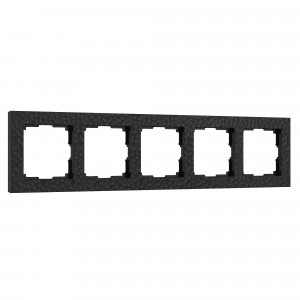 WERKEL W0052408/ Рамка на 5 постов Hammer (черный)