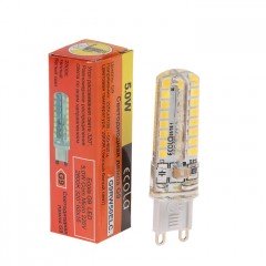 Ecola G9  LED  5,0W Corn Micro 220V 2800K 320° 50x15