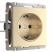 WERKEL WL11-SKGS-01-IP44 / Розетка с заземлением и шторками (шампань) a040913 W1171111