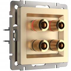 WERKEL WL11-AUDIOx4 / Акустическая розетка (шампань) a040906 W1185011