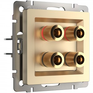 WERKEL WL11-AUDIOx4 / Акустическая розетка (шампань) a040906 W1185011