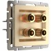 WERKEL WL11-AUDIOx4 / Акустическая розетка (шампань) a040906 W1185011