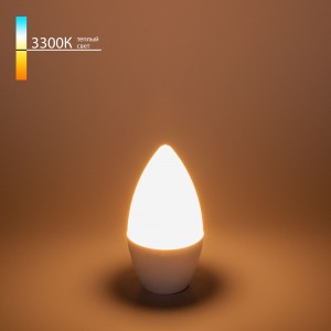 РАСПРОДАЖА Лампа cвеча ELST СD LED 6W 3300K E14 (BLE1421)