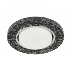 Светильник ЭРА DK LD51 WH/BK GX53 со светодиодной подсветкой, белый черный Б0057464