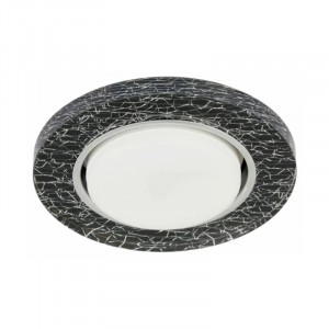 Светильник ЭРА DK LD51 WH/BK GX53 со светодиодной подсветкой, белый черный Б0057464