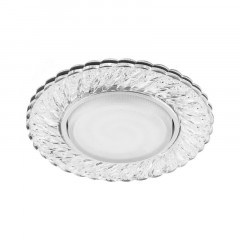 Светильник ДВО-15w GX53без лампы 4000К прозрачный хром