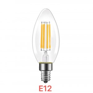 Лампа светодиодная 4W 2800K, E12, 25*90mm. 220V SPF 24-08
