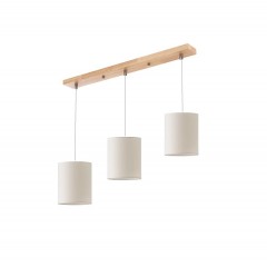 Cветильник SPFD-36770 ДЕРЕВО + БЕЛЫЙ D500*50/H1200/3/E27/60W