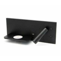 Настенный светильник Kink Light Норти 08075L,19-09214 черный (левое) с разъёмом USB