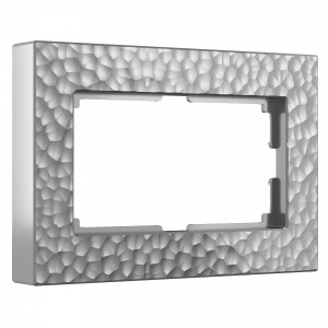WERKEL W0082406 Рамка для двойной розетки (серебряный)