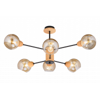 Светильник потолочный  SFS 4642/6 BK+WOOD RSP