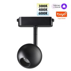 SHINO NT24 103 чер.Трек. смарт-светильник для низковольтного шинопровода IP20 LED 12W 24V 3000-6000K