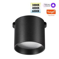 SHINO NT24 104 чер.Трек. смарт-светильник для низковольтного шинопровода IP20 LED 6W 24V 3000-6000K