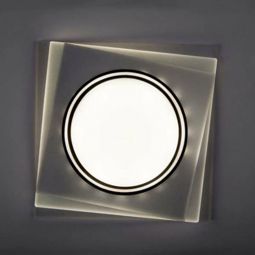 Светильник встраиваемый General GCL-GX53-H38 Квадрат 3-х уровневый Матовый