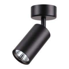 370417 NT19 190 черный Накладной светильник IP20 GU10 50W 220V PIPE RSP