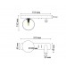 Бра Italline IT08-8024 black 3000K