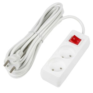 Удлинитель Uniel Ultra 2гн х 5м б/з S-CU2-5B White UL-00009993