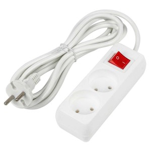 Удлинитель Uniel Ultra 2гн х 3м б/з S-CU2-3B White UL-00009992