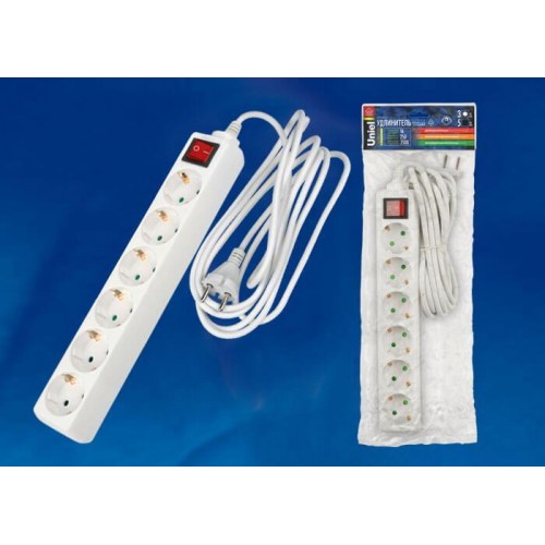 Удлинитель Uniel 6гн х 3м с/з Standard S-GCD6-3B 02939 Удлинитель Uniel 6гн х 3м с/з Standard S-GCD6-3B 02939