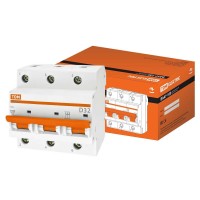 Автоматический выключатель TDM Electric ВА47-100 3Р 32А 10кА SQ0207-0027
