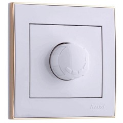 Диммер 800 Вт Lezard Rain белый с бок. вставкой золото 703-0226-115