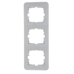 Рамка 3-ая вертикальная Lezard Karina Life белая 708-0200-153