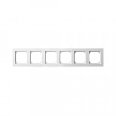 Рамка 6-постовая Liregus Epsilon белый 28-0426