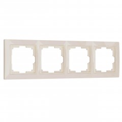 Рамка на 4 поста Werkel Snabb basic слоновая кость W0042003 4690389161438