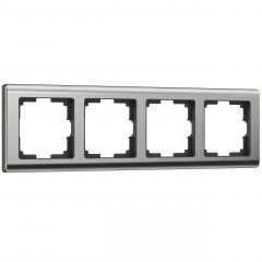 Рамка на 4 поста Werkel Metallic глянцевый никель W0041602 4690389159046