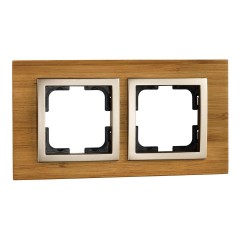 Рамка 2-постовая Mono Electric Style бамбук 107-530000-161 Рамка 2-постовая Mono Electric Style бамбук 107-530000-161