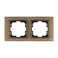 Рамка 2-постовая Mono Electric Style Aluminium бронза 107-810000-161