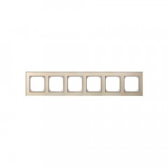 Рамка 6-постовая Liregus Epsilon шампань 28-266