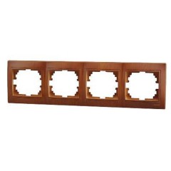 Рамка 4-ая горизонтальная Lezard Mira сосна 701-0801-149