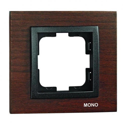 Рамка 1-постовая Mono Electric Style орех 107-510000-160 Рамка 1-постовая Mono Electric Style орех 107-510000-160